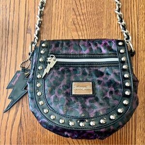 Betsey Johnson Purple Leopard Bag